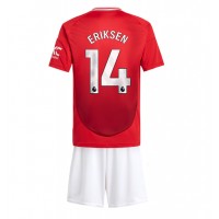 Camisa de time de futebol Manchester United Christian Eriksen #14 Replicas 1º Equipamento Infantil 2024-25 Manga Curta (+ Calças curtas)